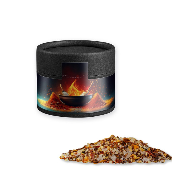 Gewürzmischung Feuer und Flamme, ca. 40g, Kraftpapierdose Mini schwarz