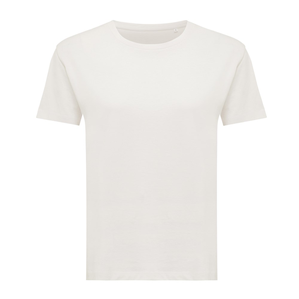 IQONIQ Yala Damen T-Shirt aus recycelter Baumwolle - ivory white (± PMS 12-2103 TCX)