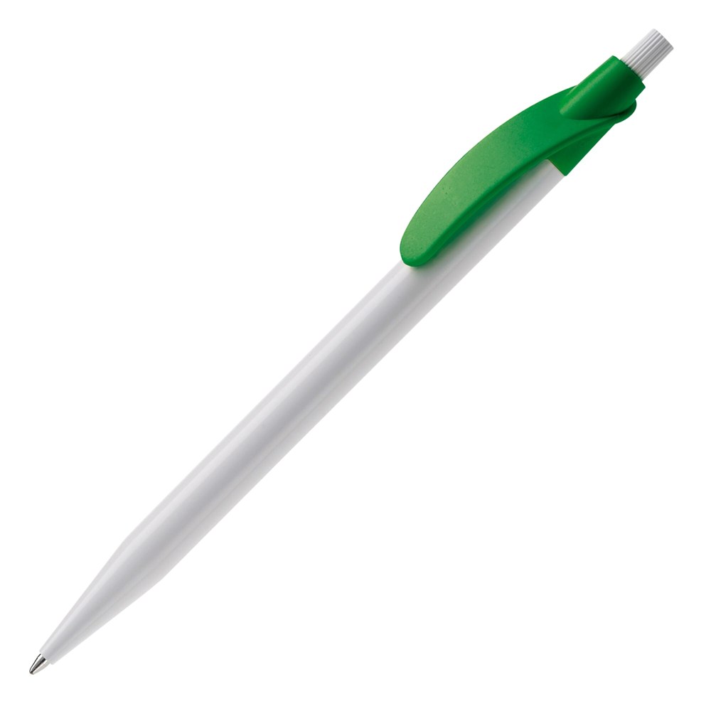 Kugelschreiber Cosmo Hardcolour - Weiss / Grün