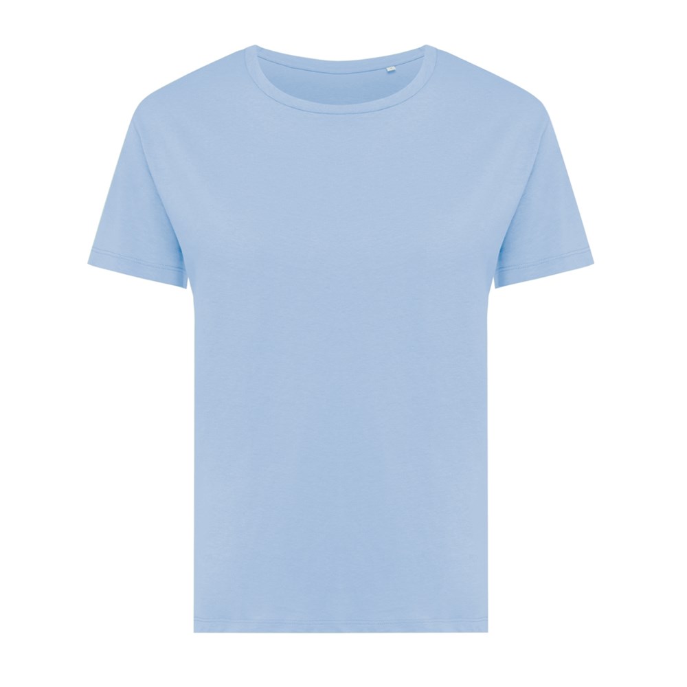 IQONIQ Yala Damen T-Shirt aus recycelter Baumwolle - sky blue (± PMS 15-3930 TCX)