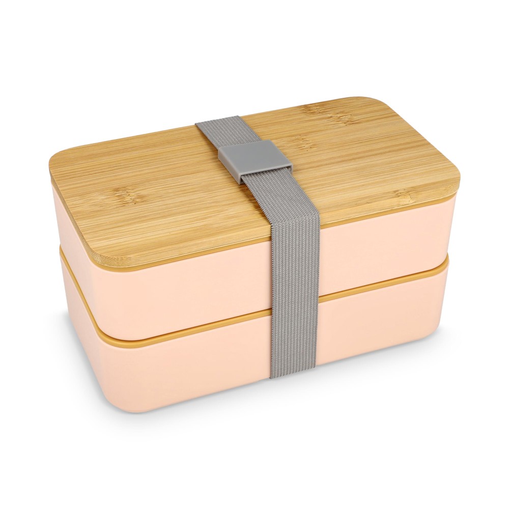 Lunchbox Bento R-PP &amp; Bambus - Pastellrosa