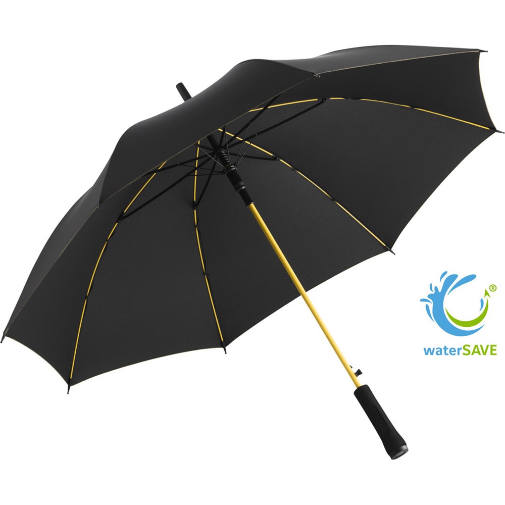 1084 AC-Stockschirm Colorline - schwarz-gelb