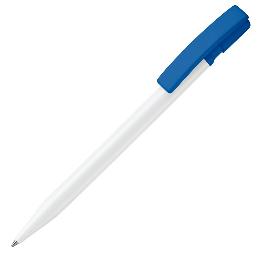 Kugelschreiber Nash Hardcolour - Weiss / Königsblau